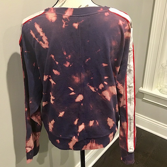 Rare! Bleach-Dyed Champion Pullover Sweatshirt - Picture 14 of 15